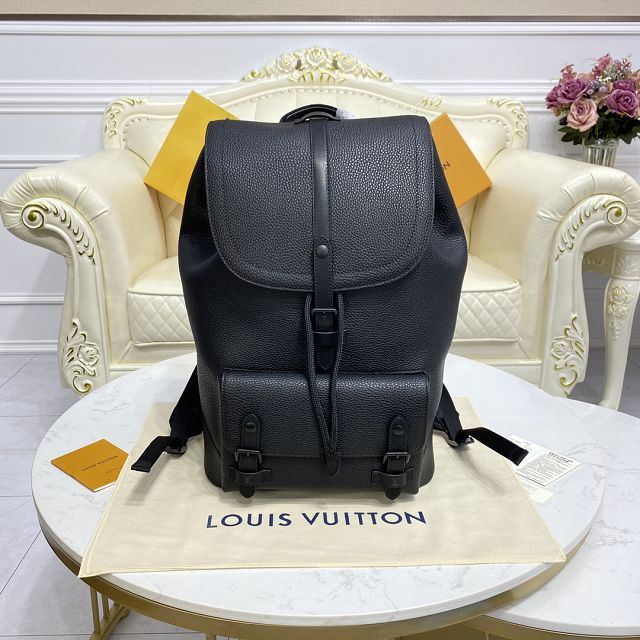 Louis vuitton original calfskin christopher backpack M58644 black