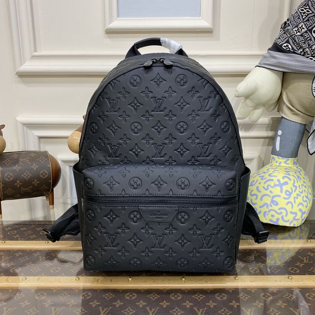 Louis vuitton original calfskin discovery backpack M46553 black