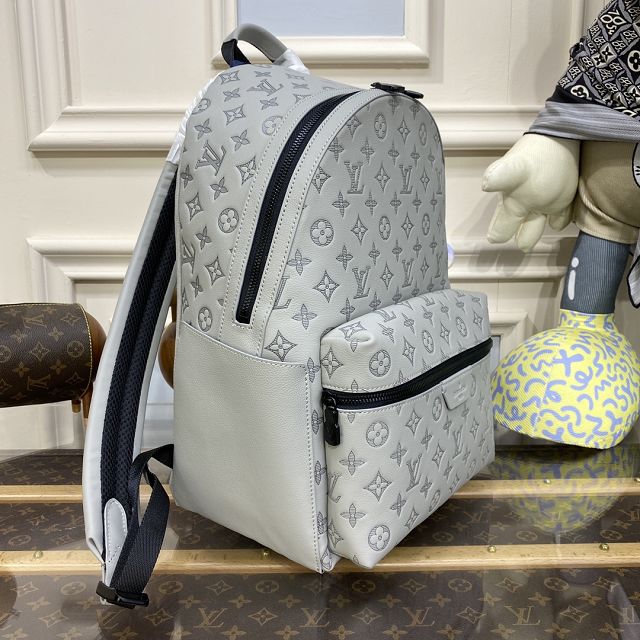 Louis vuitton original calfskin discovery backpack M46557 grey