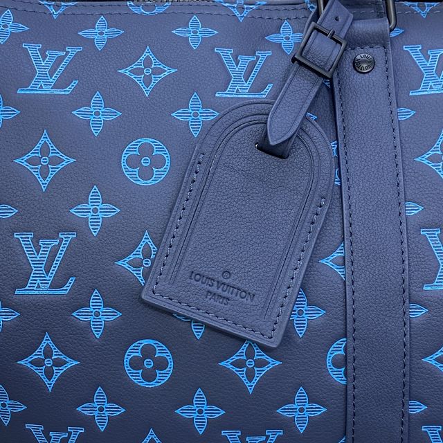 Louis vuitton original calfskin keepall 50 M46593 blue