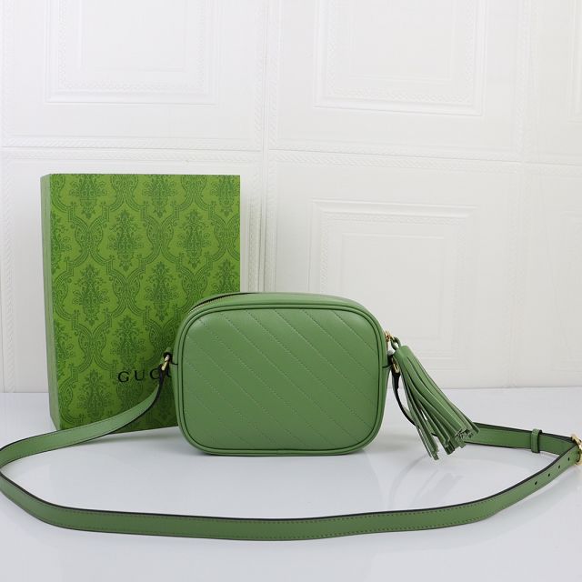 2023 GG original calfskin blondie small shoulder bag 742360 green