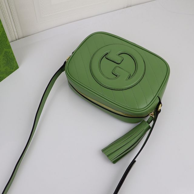 2023 GG original calfskin blondie small shoulder bag 742360 green