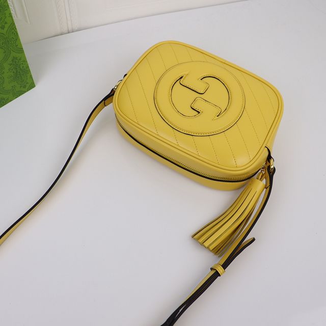 2023 GG original calfskin blondie small shoulder bag 742360 yellow