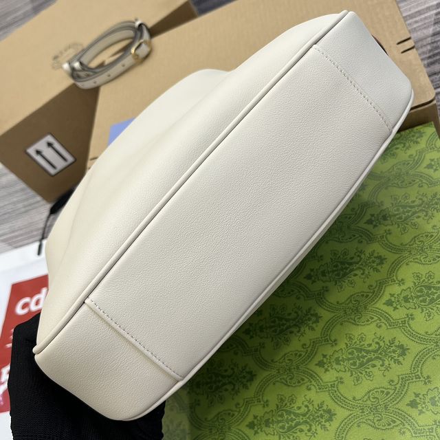 2023 GG original calfskin medium diana shoulder bag 746124 white