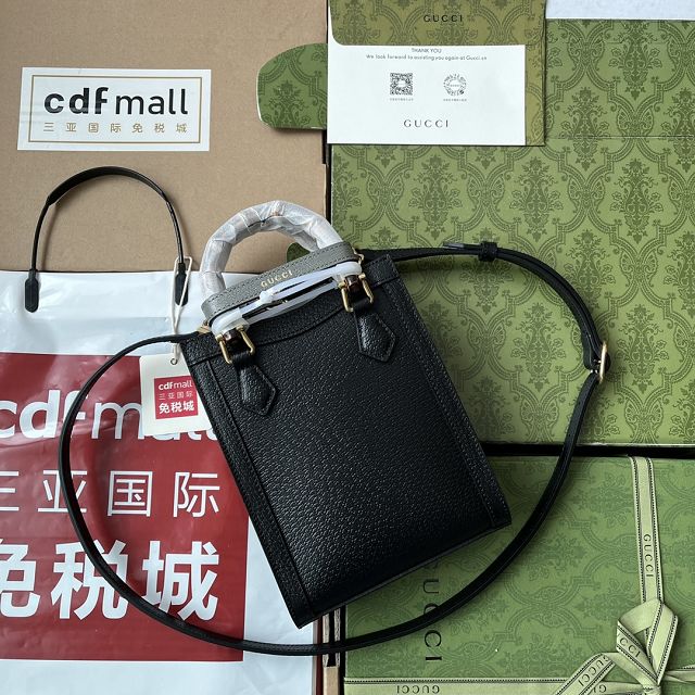 2023 GG original calfskin mini tote bag 739079 black