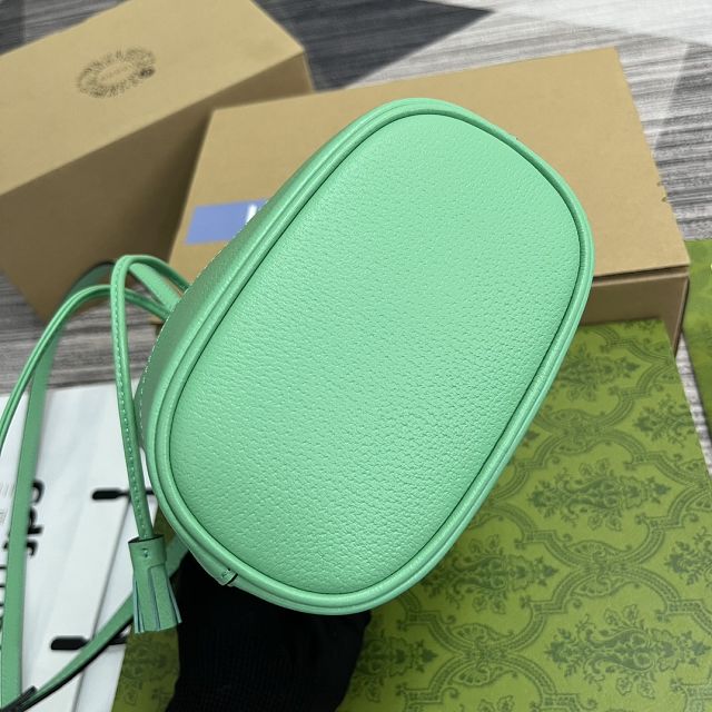 2023 GG original calfskin ophidia mini bucket bag 550620 green