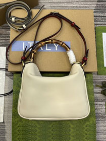 2023 GG original calfskin small diana shoulder bag 746251 white