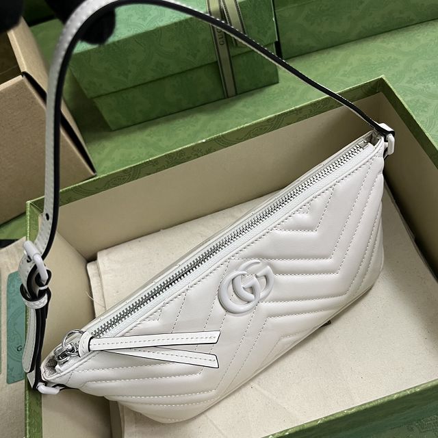 2023 GG original matelasse marmont shoulder bag 739166 white