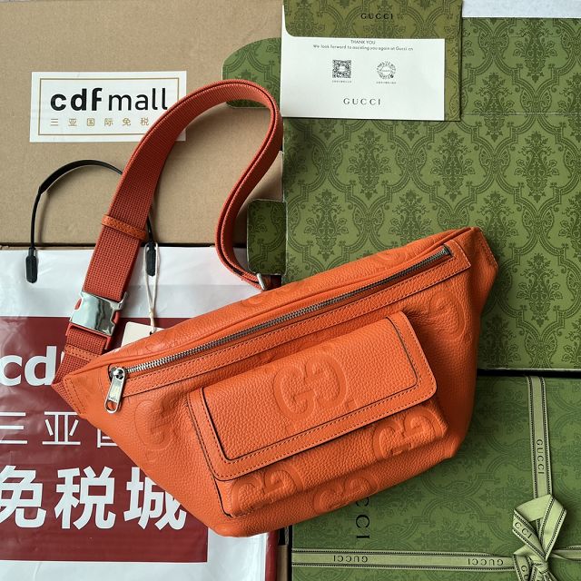 GG original calfskin belt bag 645093 orange