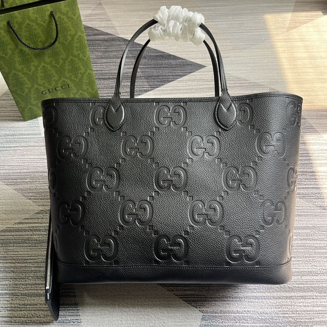 2023 GG original calfskin large tote bag 726755 black