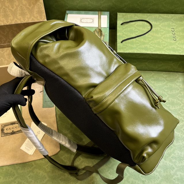 GG original calfskin backpack 725657 green