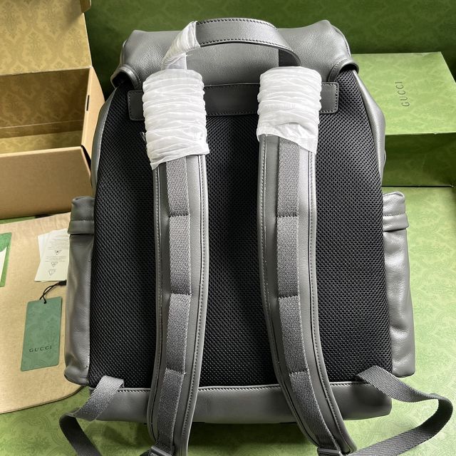 GG original calfskin backpack 725657 grey