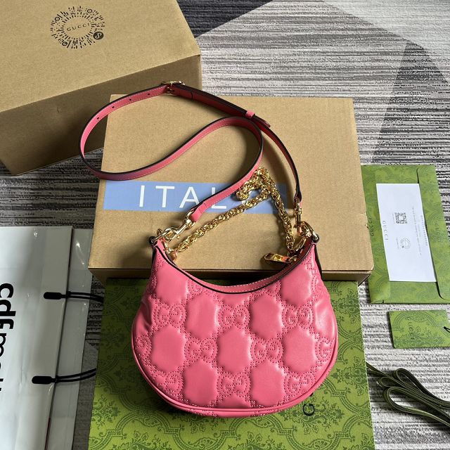 2023 GG original matelasse leather mini bag 739736 rose red