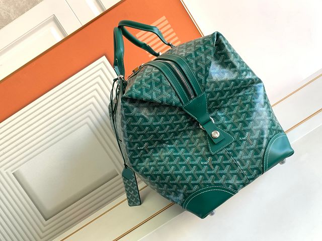 Goyard original canvas&calfskin boeing travel 55 bag GY0031 green