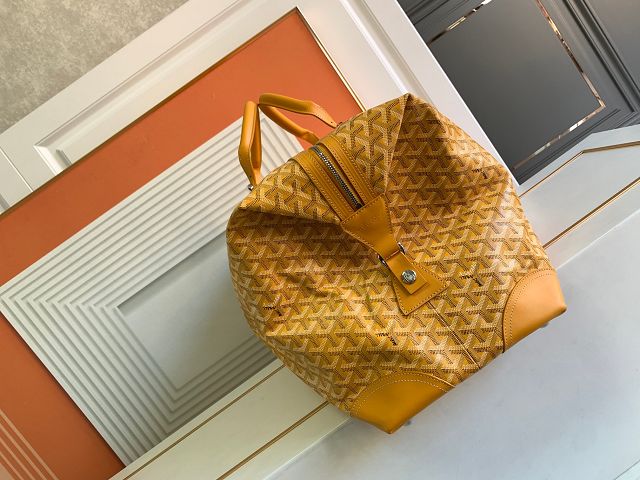 Goyard original canvas&calfskin boeing travel 55 bag GY0031 yellow