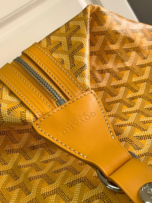 Goyard original canvas&calfskin boeing travel 55 bag GY0031 yellow