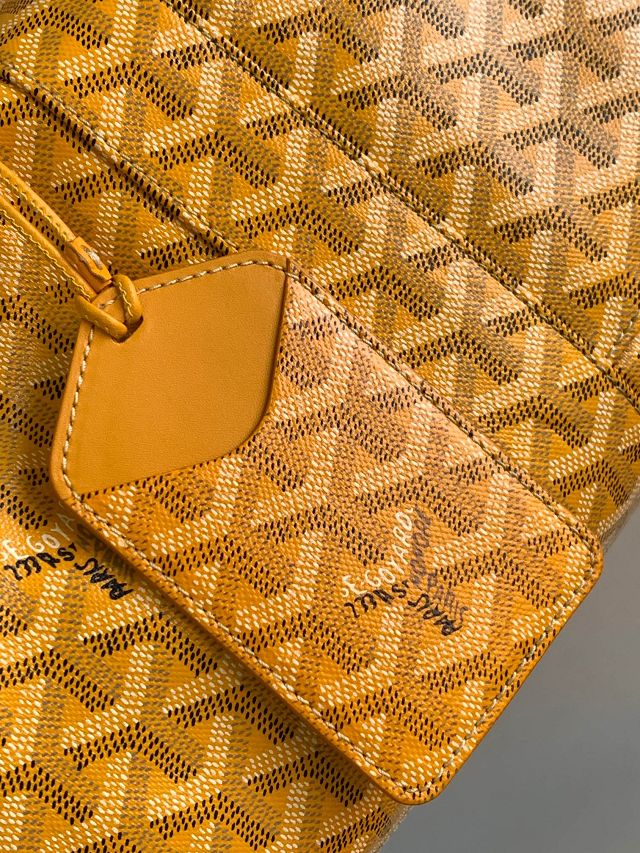 Goyard original canvas&calfskin boeing travel 55 bag GY0031 yellow