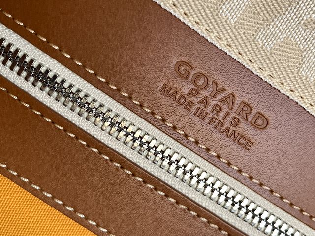 Goyard original canvas&calfskin bowling 45 bag GY0032 black&tan