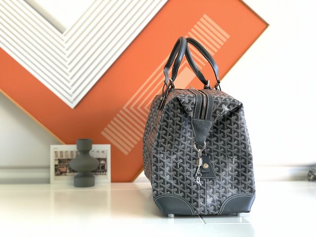 Goyard original canvas&calfskin bowling 45 bag GY0032 grey