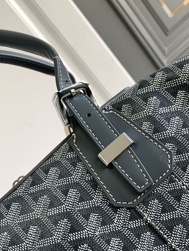 Goyard original canvas&calfskin bowling 45 bag GY0032 grey