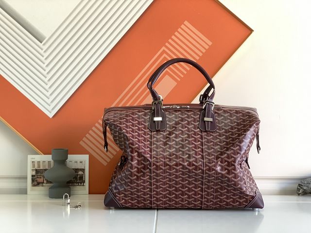 Goyard original canvas&calfskin bowling 45 bag GY0032 wine