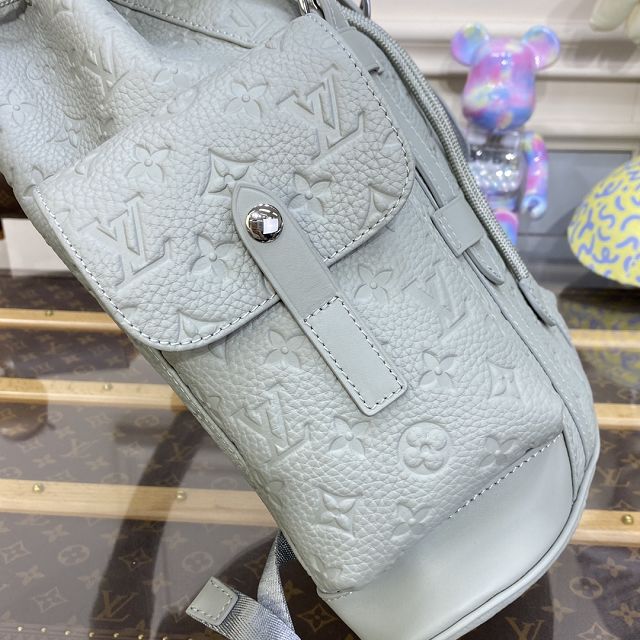 Louis vuitton original calfskin christopher backpack pm M23146 grey