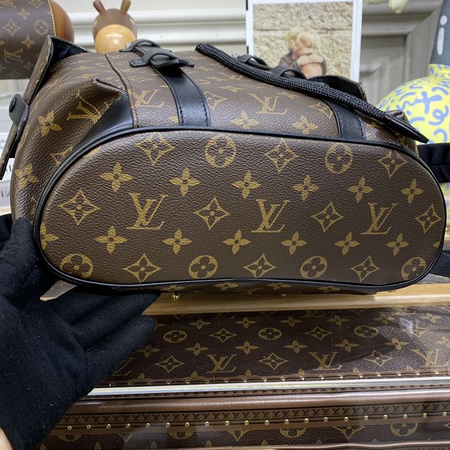 Louis vuitton original monogram canvas christopher backpack pm M46331 black