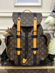 Louis vuitton original monogram canvas christopher backpack pm M46699 yellow