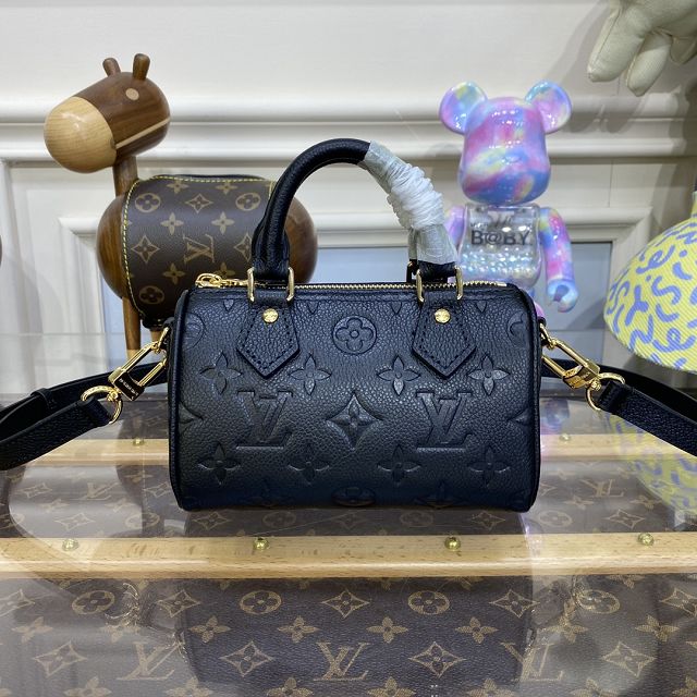 2023 Louis vuitton original calfskin nano speedy M82450 black