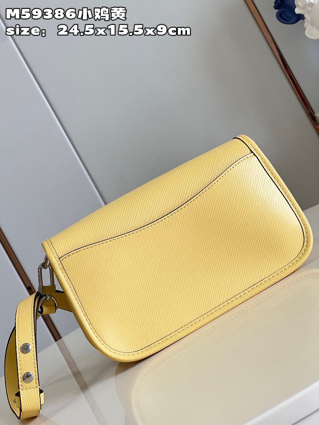 2023 Louis vuitton original epi leather buci crossbody M59386 yellow