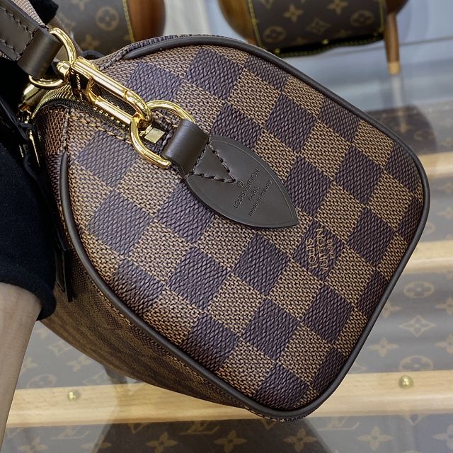 Louis vuitton original damier ebene speedy 20 M40489 coffee