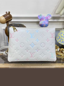 Louis vuitton original lambskin coussin BB bag M22993 white