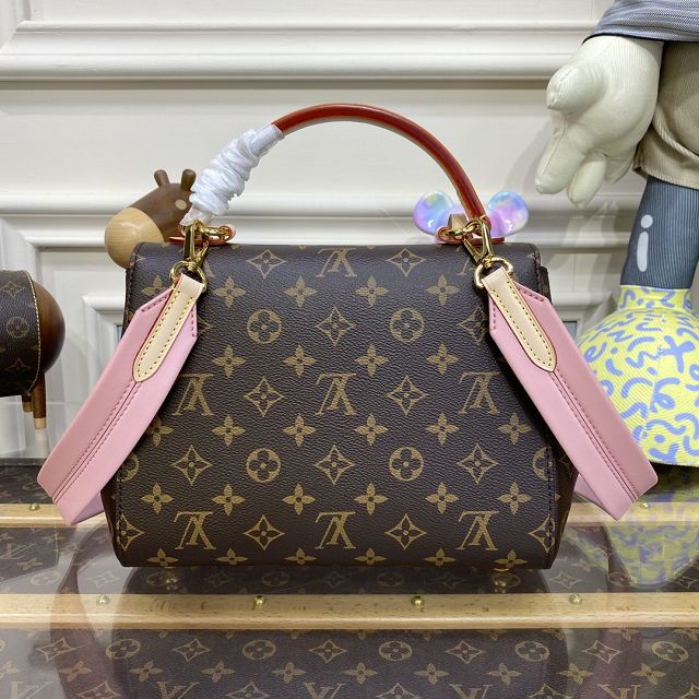 Louis vuitton original monogram canvas cluny BB handbag M44267 pink