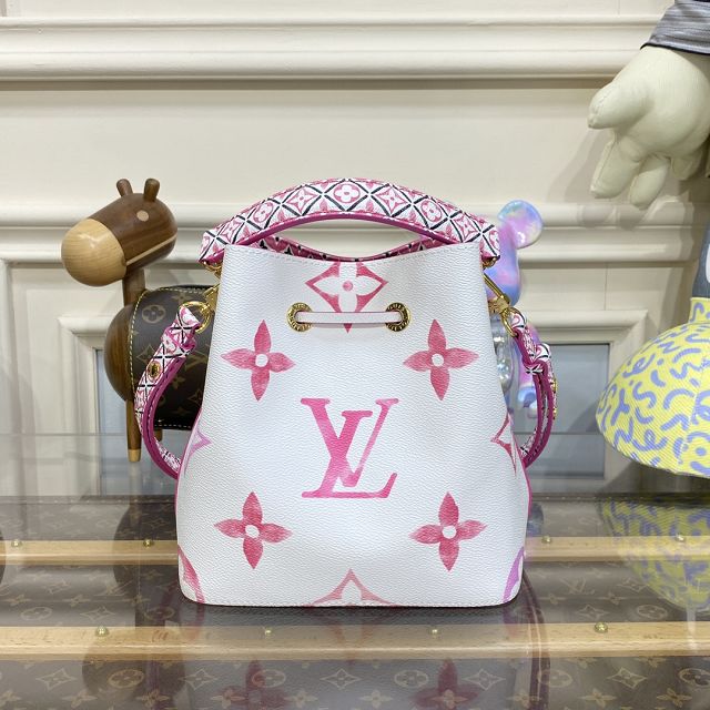 Louis vuitton original monogram canvas neonoe BB M22986 pink