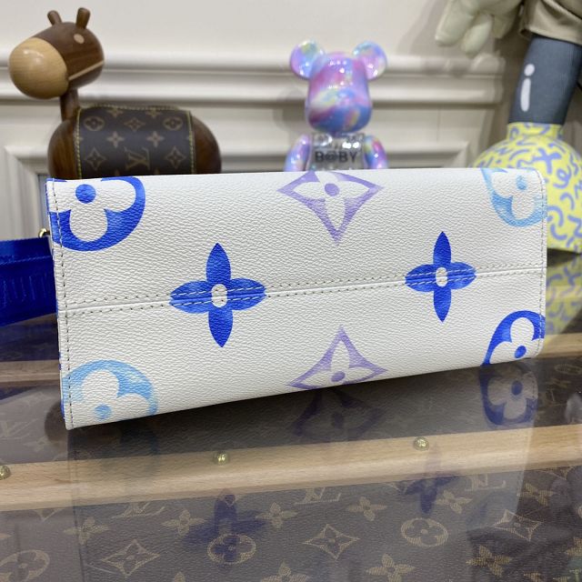 Louis vuitton original monogram canvas onthego PM M22976 blue