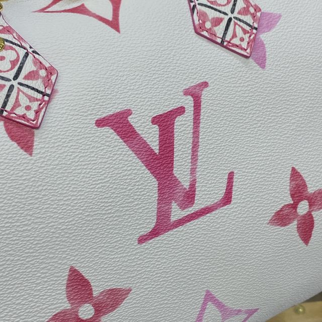 Louis vuitton original monogram canvas speedy 25 M23073 pink