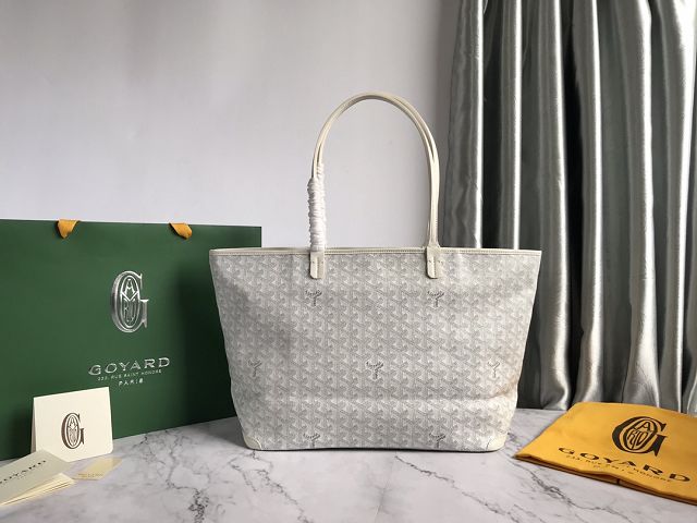 Goyard original canvas artois MM bag GY0034 white