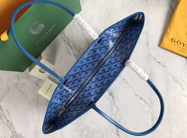 Goyard original canvas artois PM bag GY0002 blue