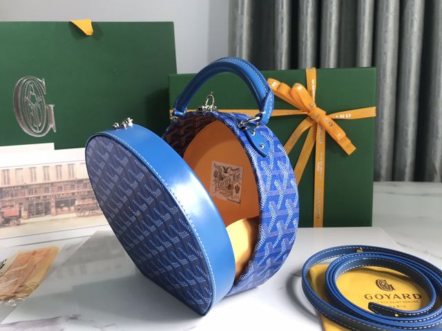 Goyard original canvas alto hatbox bag GY0037 blue