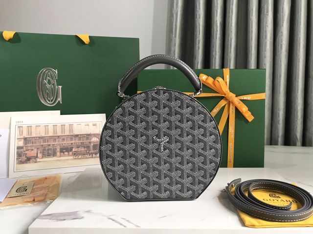 Goyard original canvas alto hatbox bag GY0037 grey