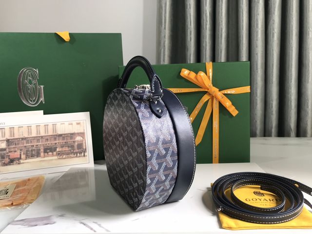 Goyard original canvas alto hatbox bag GY0037 navy blue