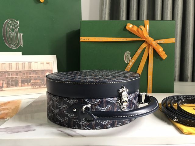 Goyard original canvas alto hatbox bag GY0037 navy blue