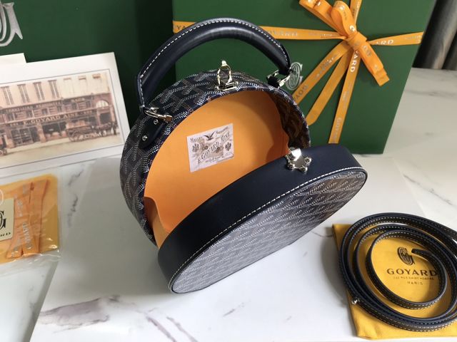 Goyard original canvas alto hatbox bag GY0037 navy blue