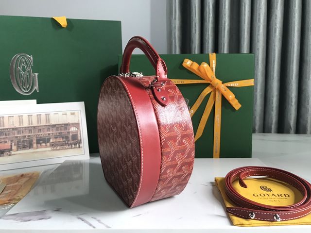 Goyard original canvas alto hatbox bag GY0037 red