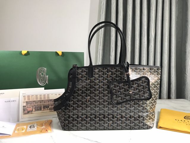 Goyard original canvas chien gris pet carrier bag GY0037 black