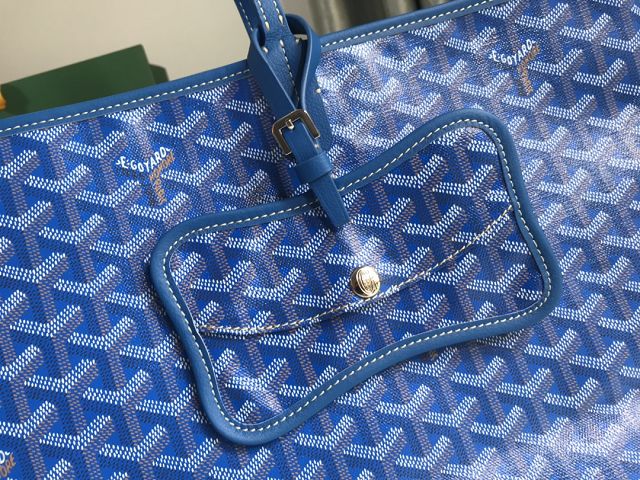 Goyard original canvas chien gris pet carrier bag GY0037 blue