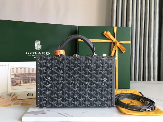 Goyard original canvas grand hotel trunk bag GY0036 grey