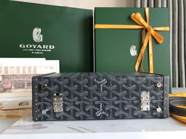 Goyard original canvas grand hotel trunk bag GY0036 grey