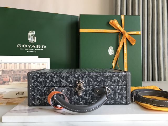 Goyard original canvas grand hotel trunk bag GY0036 grey