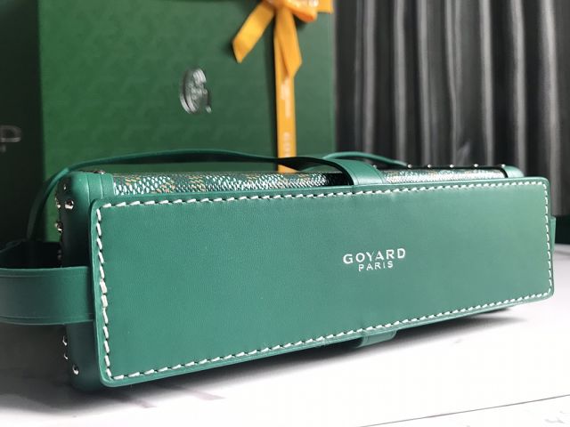 Goyard original canvas minaudiere trunk bag GY0039 green